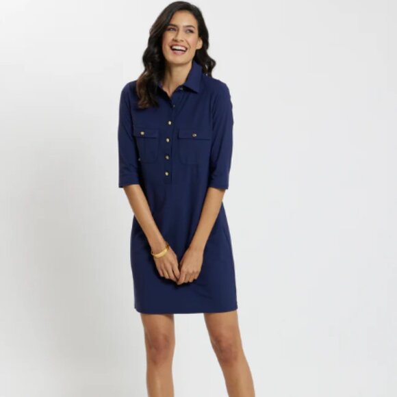 Dresses & Skirts - Navy Sloane Lightweight Cloth Dress - Size M | Effortless & Comfortable Style